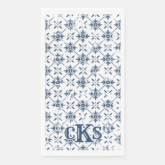 タイルスペインの動揺して |ゲストバス紙タオル (正面)