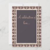 タイルスペインの婚約パーティ招待状 招待状 (裏面)