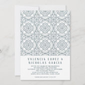 タイルスペインの結婚式招待状 セーブザデート (正面)
