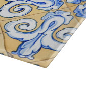 タイルスペインの – アズレジョ青、黄、白 カッティングボード (角)