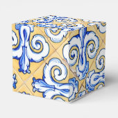 タイルスペインの – アズレジョ青、黄、白 フェイバーボックス (裏面サイド)