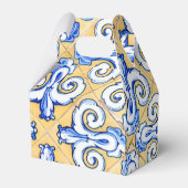 タイルスペインの – アズレジョ青、黄、白 フェイバーボックス (裏面サイド)