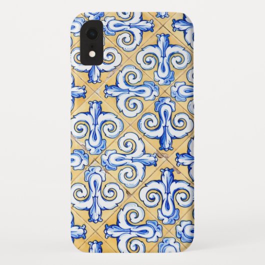タイルスペインの – アズレジョ青、黄、白 Case-Mate iPhoneケース (裏面)