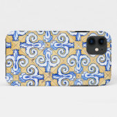 タイルスペインの – アズレジョ青、黄、白 Case-Mate iPhoneケース (裏面(横))