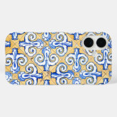タイルスペインの – アズレジョ青、黄、白 Case-Mate iPhoneケース (裏面 (横))