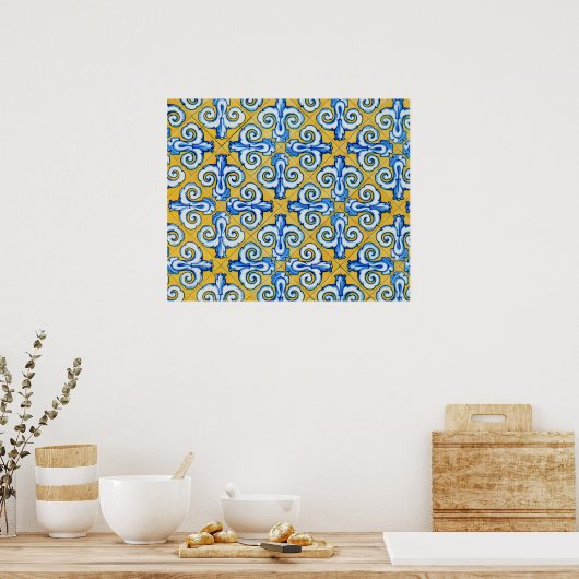 タイルスペインの ポスター (キッチン)