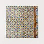 タイルスペインの#travel #pattern #wall #art タペストリー (正面(横))