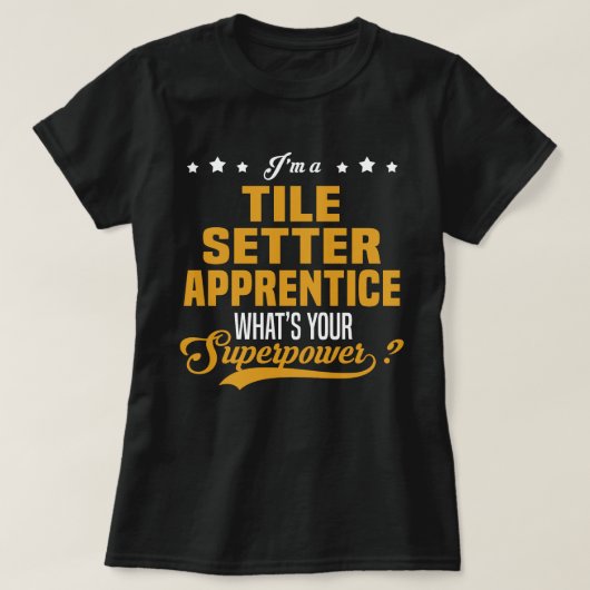 タイルセッター見習い Tシャツ (デザイン正面)