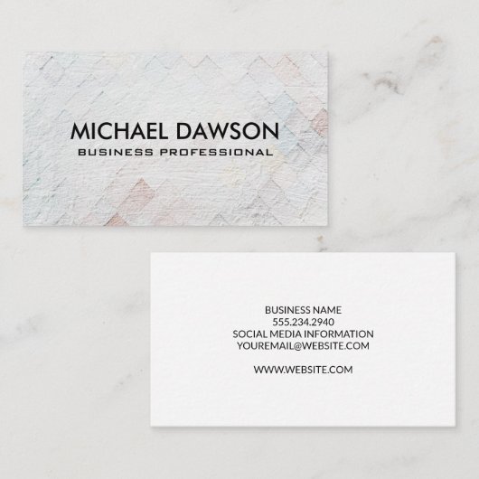 タイルテクスチャの背景 名刺 (正面/裏面)