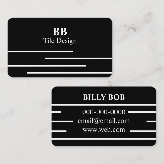 タイルデザイン名刺 名刺 (正面/裏面)