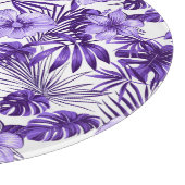 タイルドトロピカルフローラルパターンビーチハウス カッティングボード (角)