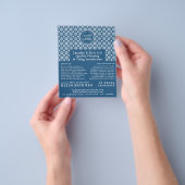 タイルパターン(の模様が)ある、フローラー、タイルインストーラーの広告 チラシ (手)