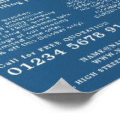 タイルパターン（の模様が）ある、フローラー、タイルインストーラーの広告 ポスター (角)