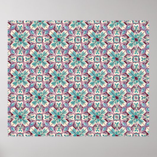 タイルパターン ポスター (正面)