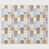 タイルパターン ラッピングペーパー (フラット)