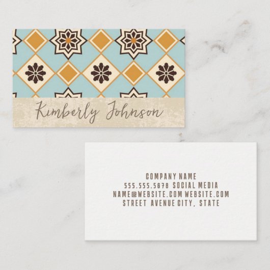 タイルパターン 名刺 (正面/裏面)