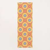 タイルパーソナライズされた張りエーゲの夏の放射曼荼羅 ヨガマット (裏面)