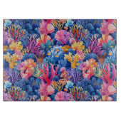 タイルビーチハウスコーラルパターン カッティングボード (正面)