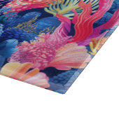 タイルビーチハウスコーラルパターン カッティングボード (角)