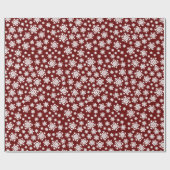 タイルフェスティバルクリスマススノーフレークのパターン ラッピングペーパー (フラット)