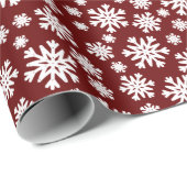タイルフェスティバルクリスマススノーフレークのパターン ラッピングペーパー (ロールコーナー)