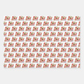 タイルフェスティバルクリスマス格言休日 ラッピングペーパーシート (正面3)