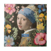 タイルフローラ(パールガール) RFPMDesigns ©️ 2024 タイル (正面)