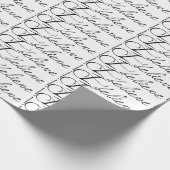 タイルブラック文字Iラッ信じプ紙 ラッピングペーパー (角)