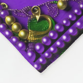 タイルマルディグラス（紋章の）フラ・ダ・リフリースブランケット フリースブランケット (角)