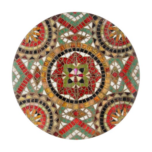 タイルモザイク カッティングボード (正面)