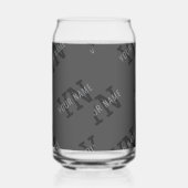 タイルモダンの濃いグモノグラムのレイ名/その他の文字 ガラス缶 (右)