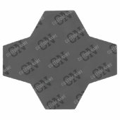 タイルモダンの濃いグモノグラムのレイ名/その他の文字 サッカーボール (フラット)