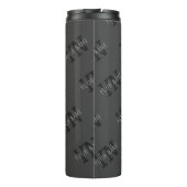 タイルモダンの濃いグモノグラムのレイ名/その他の文字 タンブラー (裏面)