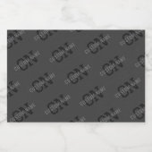 タイルモダンの濃いグモノグラムのレイ名/その他の文字 フードラベル (シングルラベル)