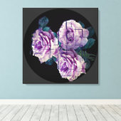 タイルモダンバラ キャンバスプリント (インサイチュ (ウッドフロア))