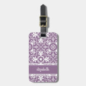 タイルモダンパター連絡ン情報 – 蘭 ラゲッジタグ (正面縦)