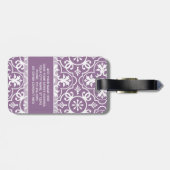 タイルモダンパター連絡ン情報 – 蘭 ラゲッジタグ (裏面横)