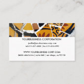 タイルユニークモダンコラージュ 名刺 (裏面)