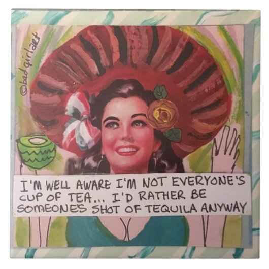 タイル三獣壁アート タイル (正面)