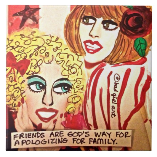 タイル三獣壁アート タイル (正面)