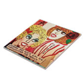 タイル三獣壁アート タイル (側面)