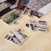 タイル中国の伝統的張りの屋根，ダリ，雲南，中国 ジグソーパズル (側面)