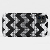 タイル付きの黒い山形 Case-Mate iPhoneケース (裏面(横))