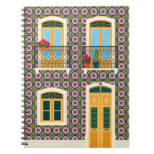 タイル付きリスボンハウス ノートブック (正面)