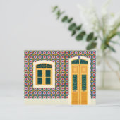 タイル付きリスボンハウス ポストカード (スタンド正面)