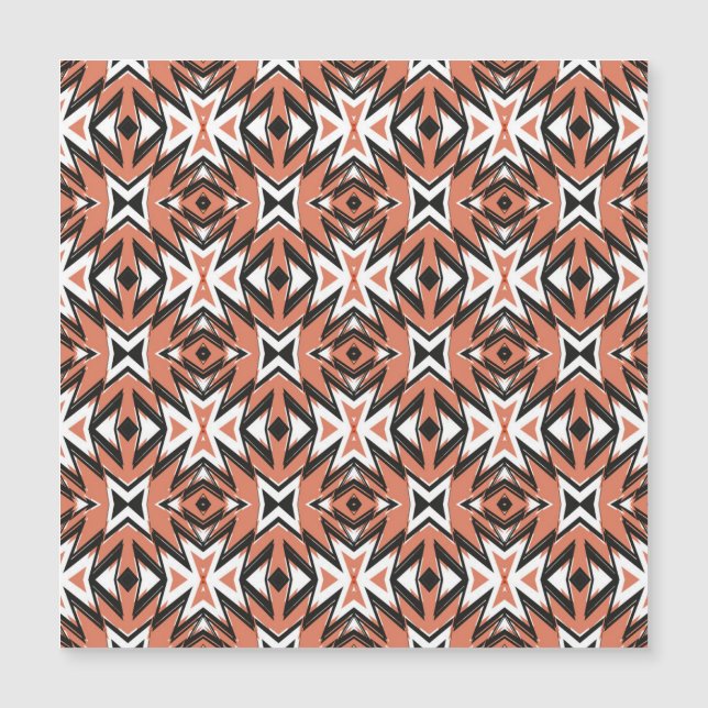 タイル伝統的、民族珊瑚の幾何学的。 (正面)