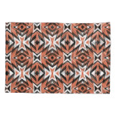 タイル伝統的、民族珊瑚の幾何学的。 枕カバー (裏面)