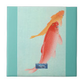 タイル光ティール（緑がかった色）（サーモンペア） RFPMDesigns ©️ 2024 タイル (正面)