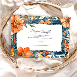 タイル地中海のアマルフィカプリディパーラッフル エンクロージャーカード