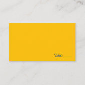 タイル地中海のウォーターカラーレモンズ結婚ーズ プレイスカード (裏面)